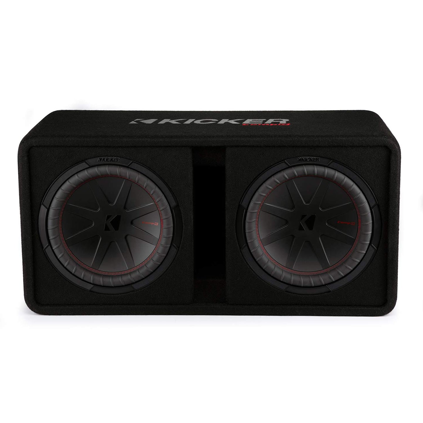 Kicker 48DCWR122 CompR 12" Dual subwoofers in Vented Enclosure, 2ohm