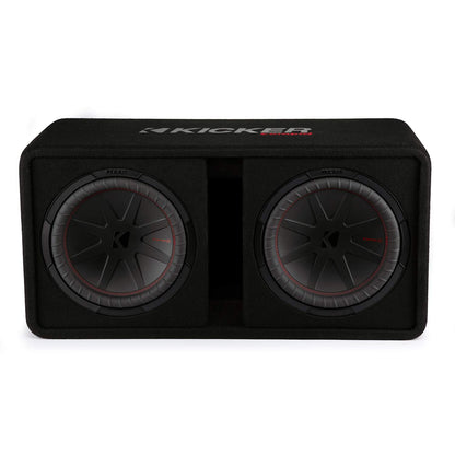 Kicker CompR 48DCWR122 Dual 12" Loaded Enclosure, 1000W RMS, 2Ω