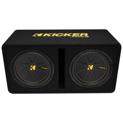 Kicker CompC 50DCWC122 12" Dual Loaded Subwoofer Enclosure, 600W RMS, 2Ω