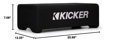 Kicker 48CDF104 Comp 10" Subwoofer in Down Firing Enclosure, 4-Ohm