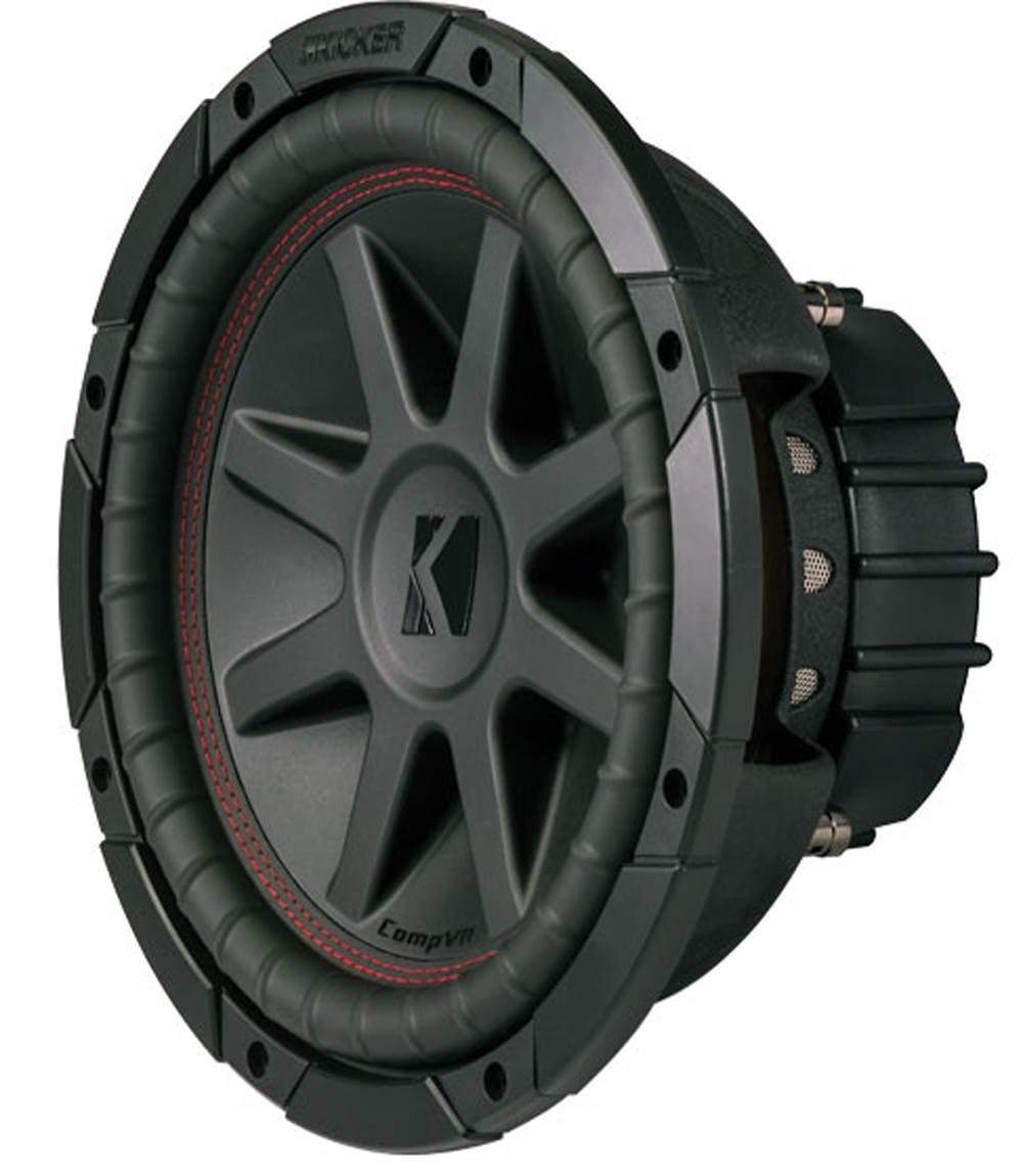 Kicker CompVR 10-Inch (25cm) Subwoofer, DVC, 2-Ohm, 350W