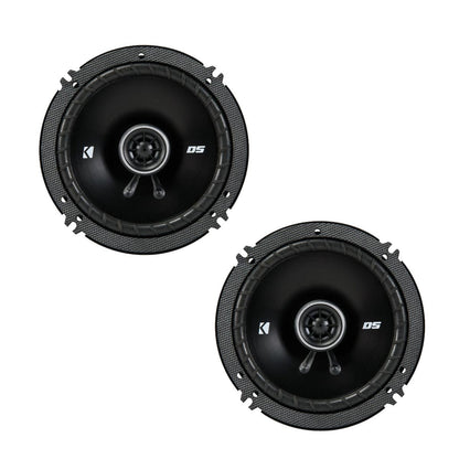 Kicker DS Series 43DSC6504 6.5" Coaxial Speakers, 60W RMS, 4Ω, Pair