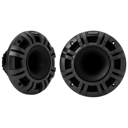Kicker 48KMXL65 6.5" 4-Ohm RGB-LED KMXL Horn-Loaded Marine Coaxial Speakers, Pair