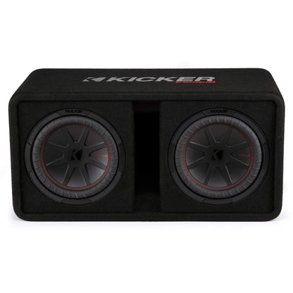 Kicker 48DCWR102 CompR 10" Dual subwoofers in Vented Enclosure, 2 Ohm