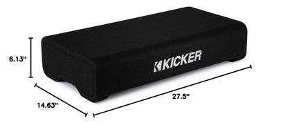 Kicker 48TRTP122 12" Thin Down-Firing Subwoofer w/Passive Radiator Enclosure