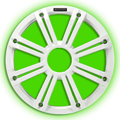 Kicker KMG12 12-Inch (30cm) Grille for KM12 and KMF12 Subwoofer, LED, White