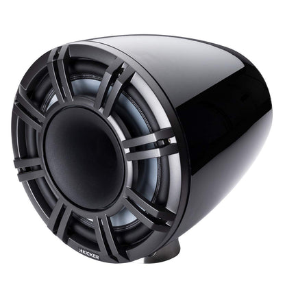 Kicker 47KMFC11W 11" White Horn-Loaded Tower Speakers for Flat Mount