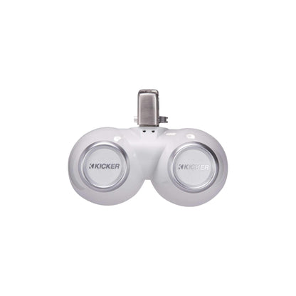 Kicker 45KMTDC65 Marine Tower Speakers with Swivel Clamps & 45KM654L (White)