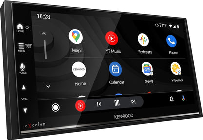 Kenwood eXcelon DMX709S 6.95" Touchscreen Car Stereo- Apple CarPlay, Android Auto + CMOS-240U Backup Camera
