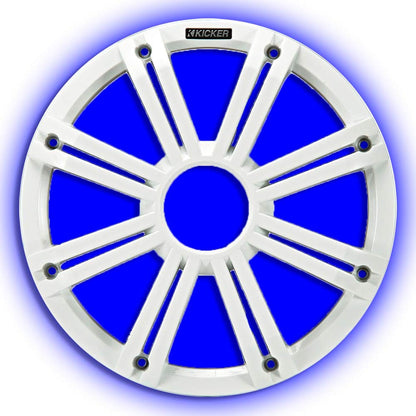 Kicker KMG12 12-Inch (30cm) Grille for KM12 and KMF12 Subwoofer, LED, White