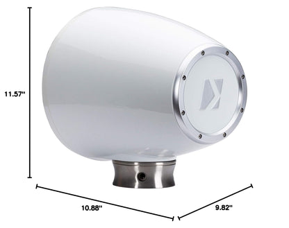 Kicker KMFC 9-Inch Tower System Speakers - White 47KMFC9W