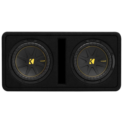 Kicker 50DCWC102 Dual CompC 10-inch Subwoofers in Vented Enclosure, 2-Ohm