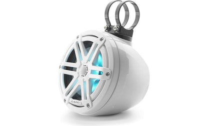 JL Audio M3-650VEX-Gw-S-Gw-i 6.5-inch RGB LED Tower Coaxial System, White Sport Grilles 93402