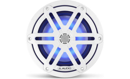 JL Audio M3-650X-S-Gw-i 6.5-inch RGB LED Marine Coaxial Speakers, White Sport Grilles 93515