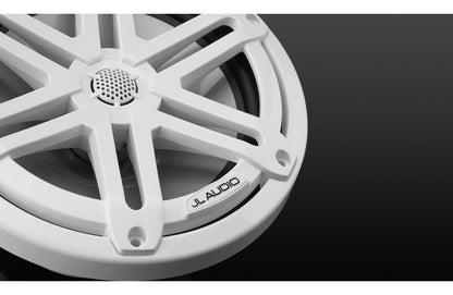 JL Audio M3-770X-S-Gw 7.7-inch Marine Coaxial Speakers, White Sport Grilles 93522