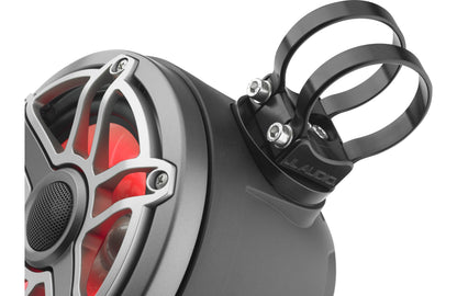 JL Audio M6-650VEX-Mb-S-GmTi-i 6.5-inch Lighted Tower Coaxial Speakers, Titanium Sport Grilles 93411