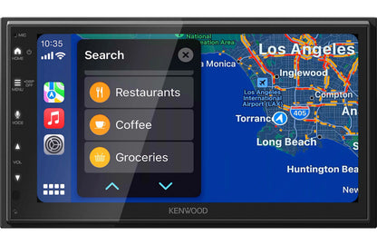 Kenwood DMX40S 6.8" Bluetooth Car Stereo + Kenwood KFC-1698RS 6.5" 2-Way Speakers