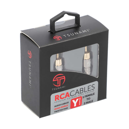 Metra TSX-Y1 1 Female to 2 Male RCA Y Adapter Cable