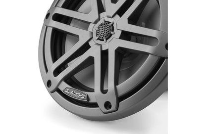 JL Audio M3-770X-S-Gm 7.7-inch Marine Coaxial Speakers, Gray Metallic Sport Grilles 93520