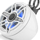JL Audio M6-650VEX-Gw-S-GwGw-i 6.5-inch Lighted Tower Coaxial Speakers, White Sport Grilles 93412