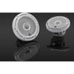 JL Audio M6-650X-C-3Gw 6.5-inch Tower Coaxial Speakers, White Classic Grilles 93687