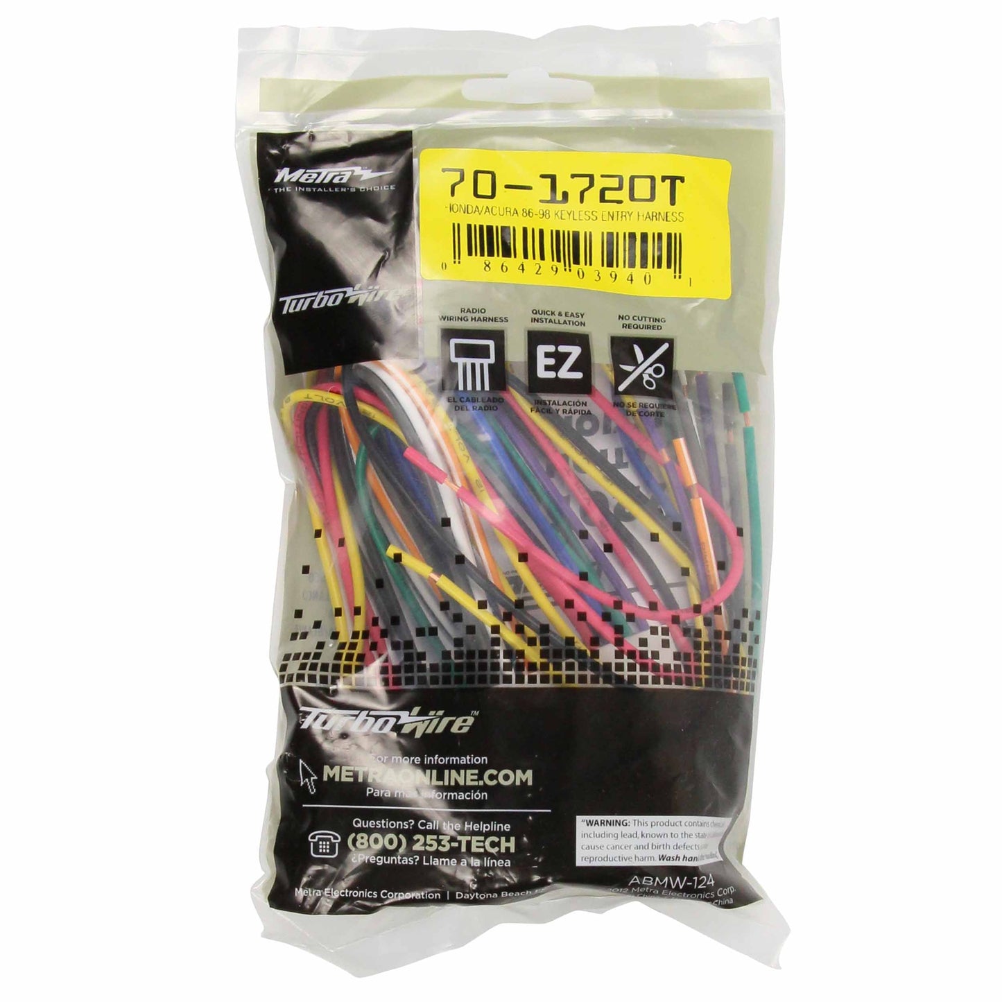 Metra 70-1720T Radio Wiring Harness for Honda Civic Keyless Entry