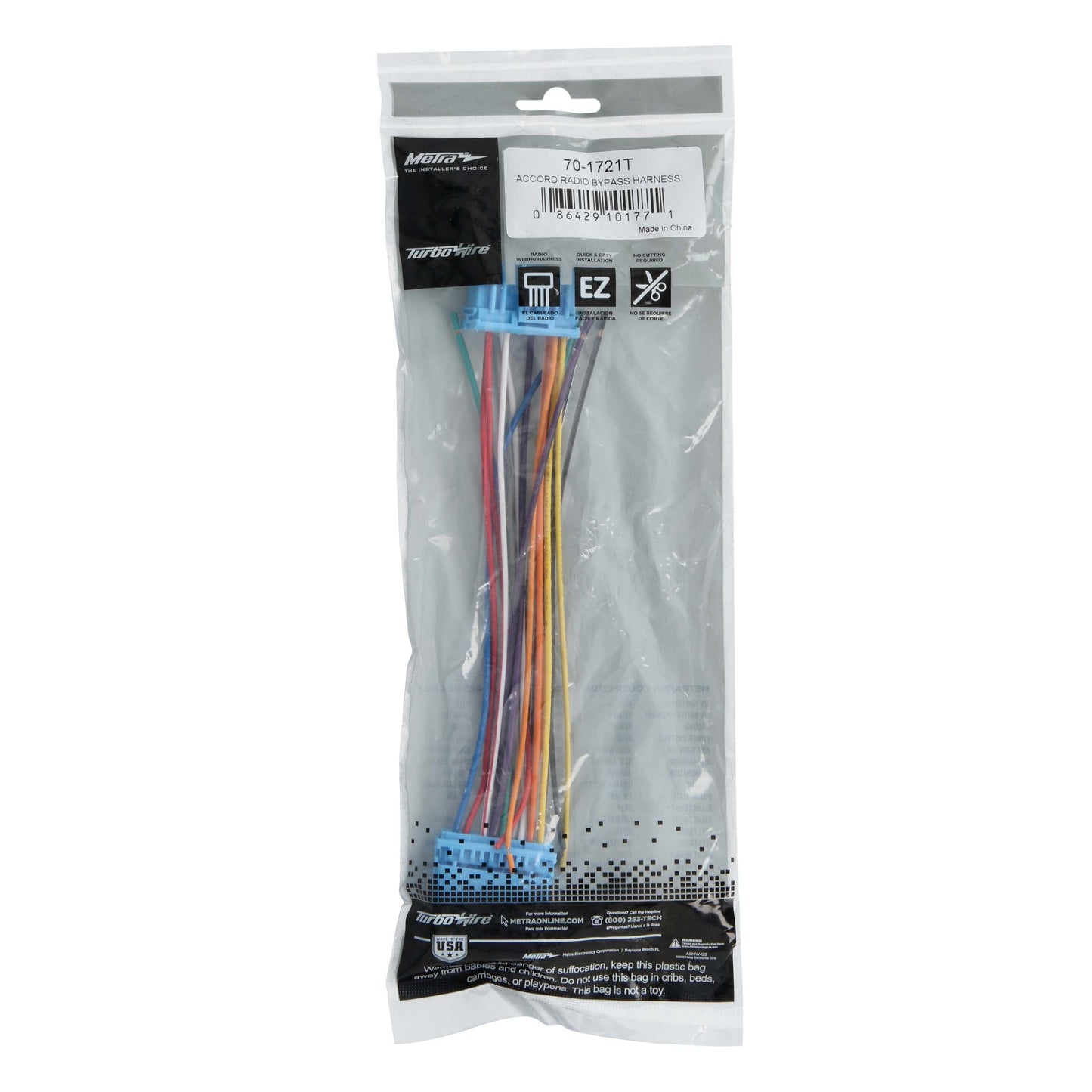 Metra 70-1721T Radio Bypass Harness for Honda Accord