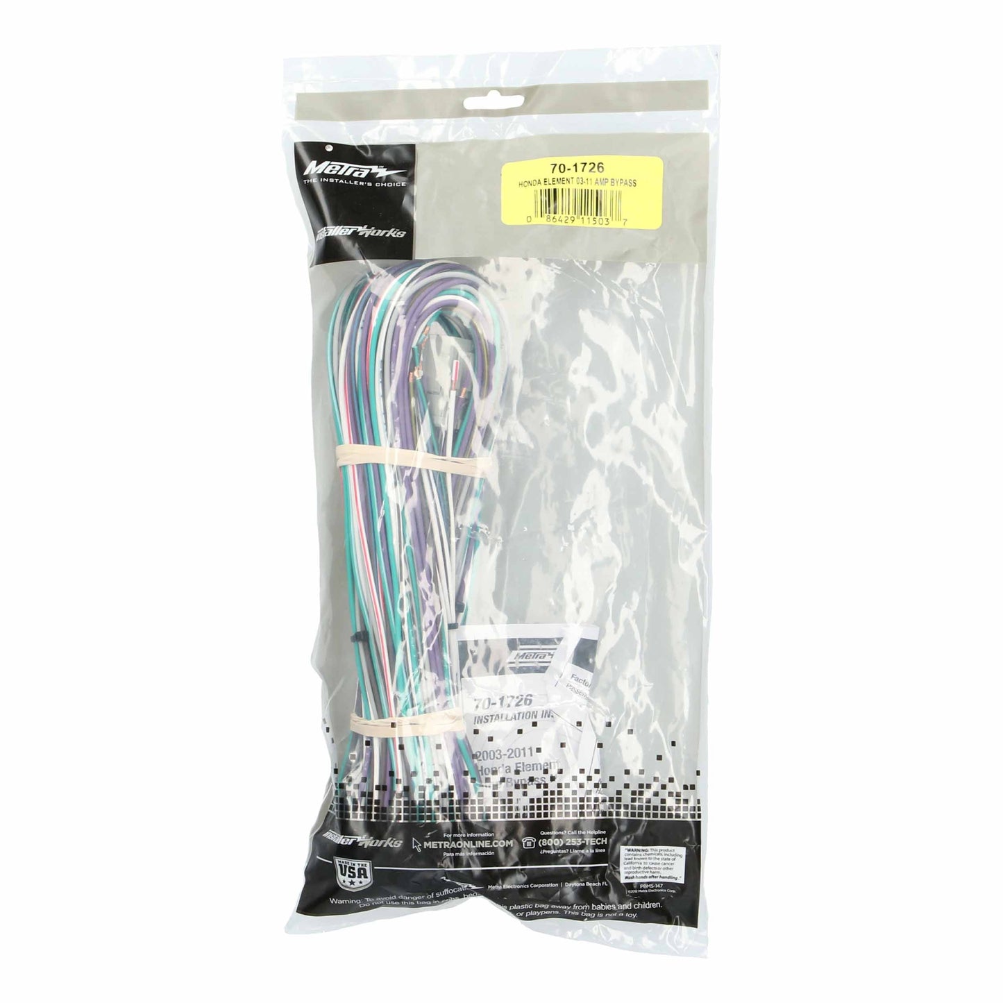 Metra 70-1726 Amp Bypass Harness for Honda Element 2003-2011