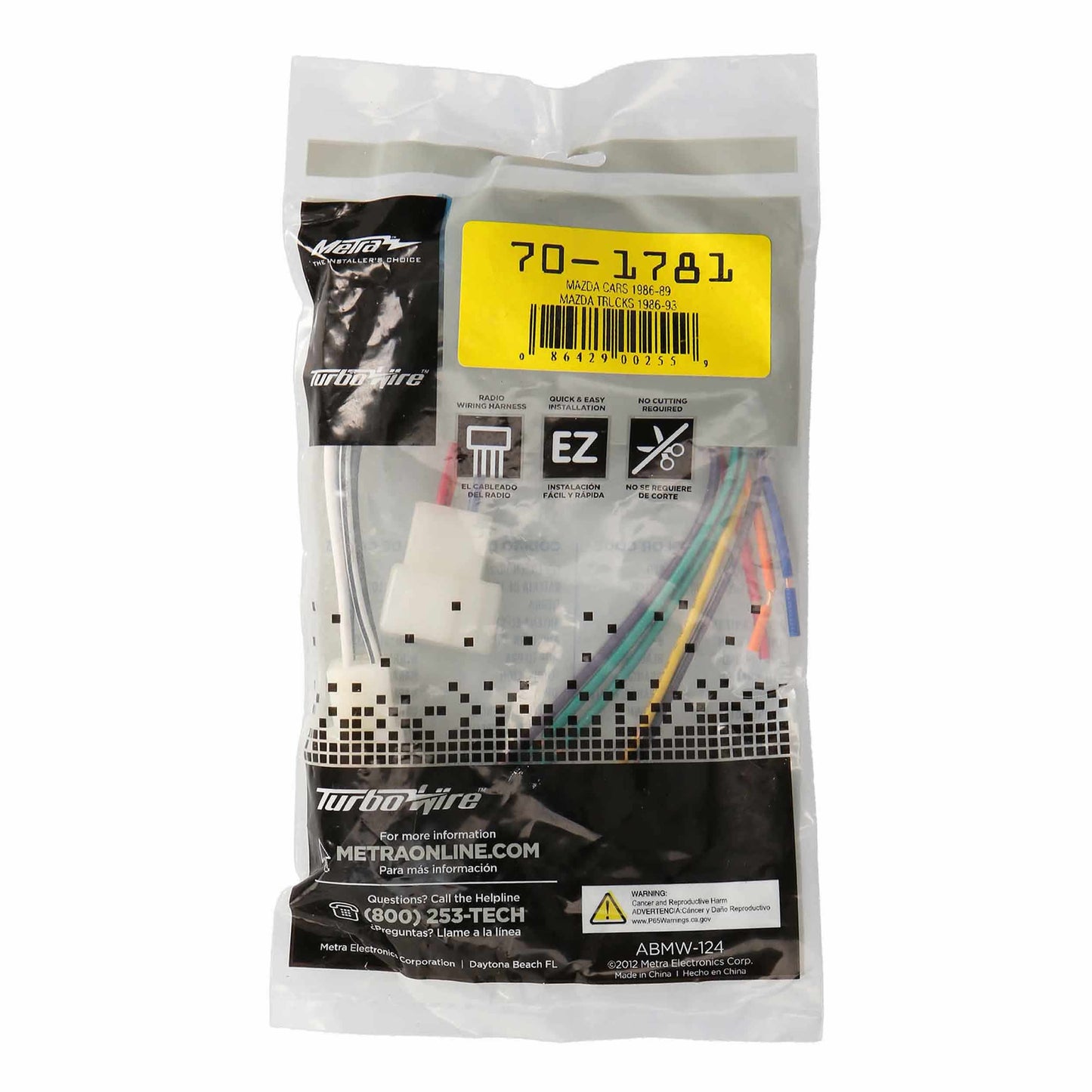 Metra 70-1781 Radio Wiring Harness for Ford Kia Mazda Mercury 1983-1994