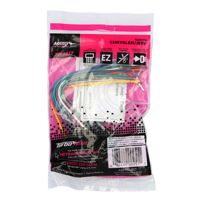 Metra 70-1817 Radio Wiring Harness for Chrysler Dodge Jeep Plymouth 1984-2006
