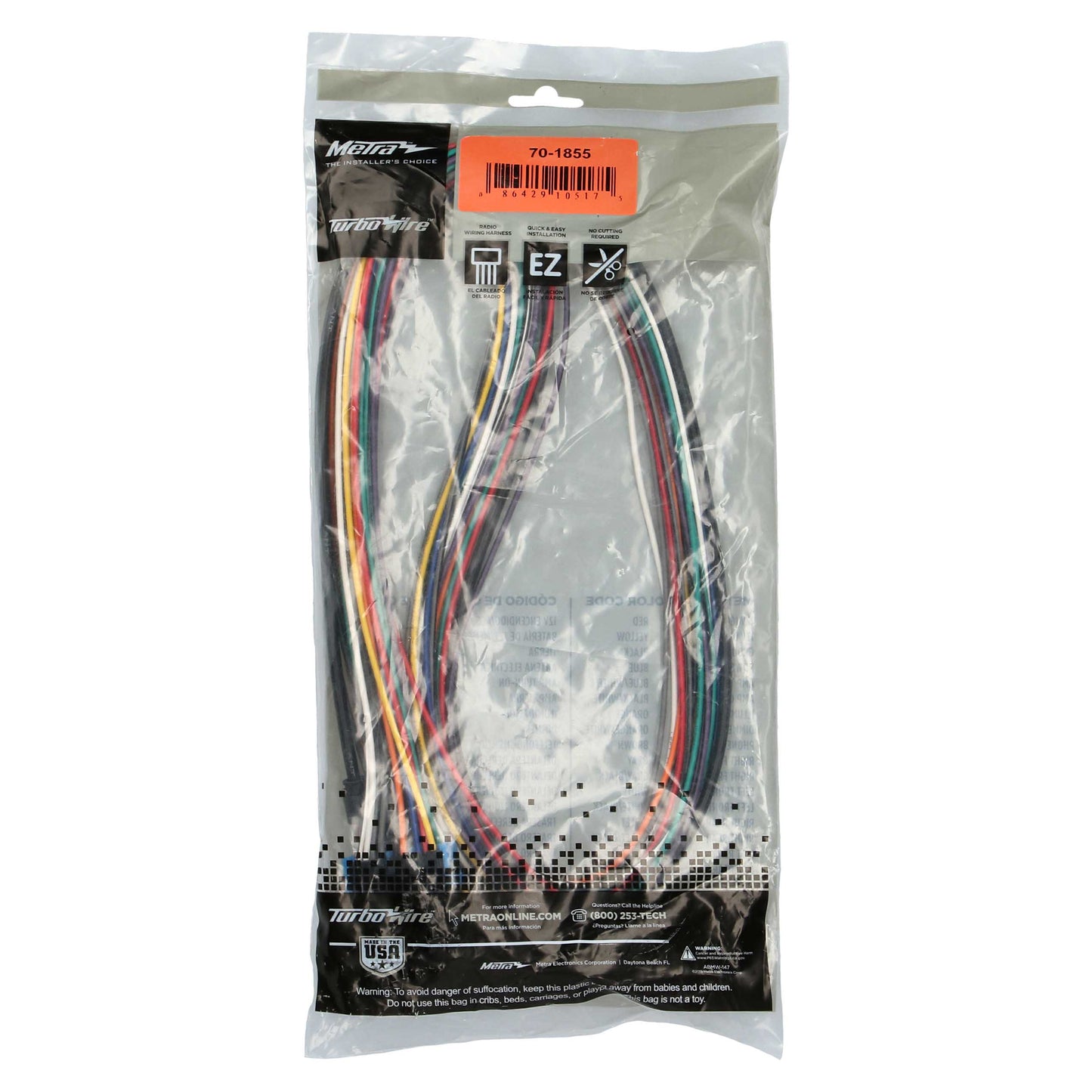 Metra 70-1855 Tuner Bypass Harness for Select GM Vehicles 1985-1994