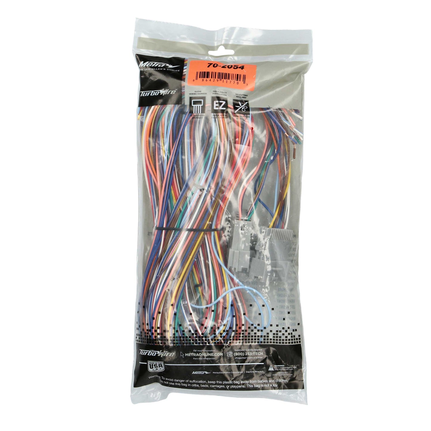 Metra 70-2054 Amp Bypass Harness for Select GM Vehicles 1997-2009