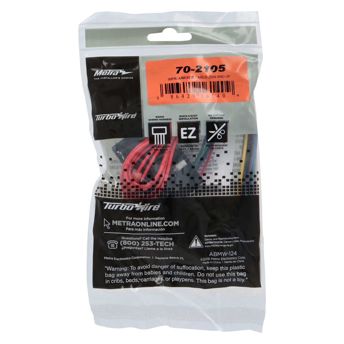 Metra 70-2105 Radio Wiring Harness for Select Chevrolet Pontiac Vehicles