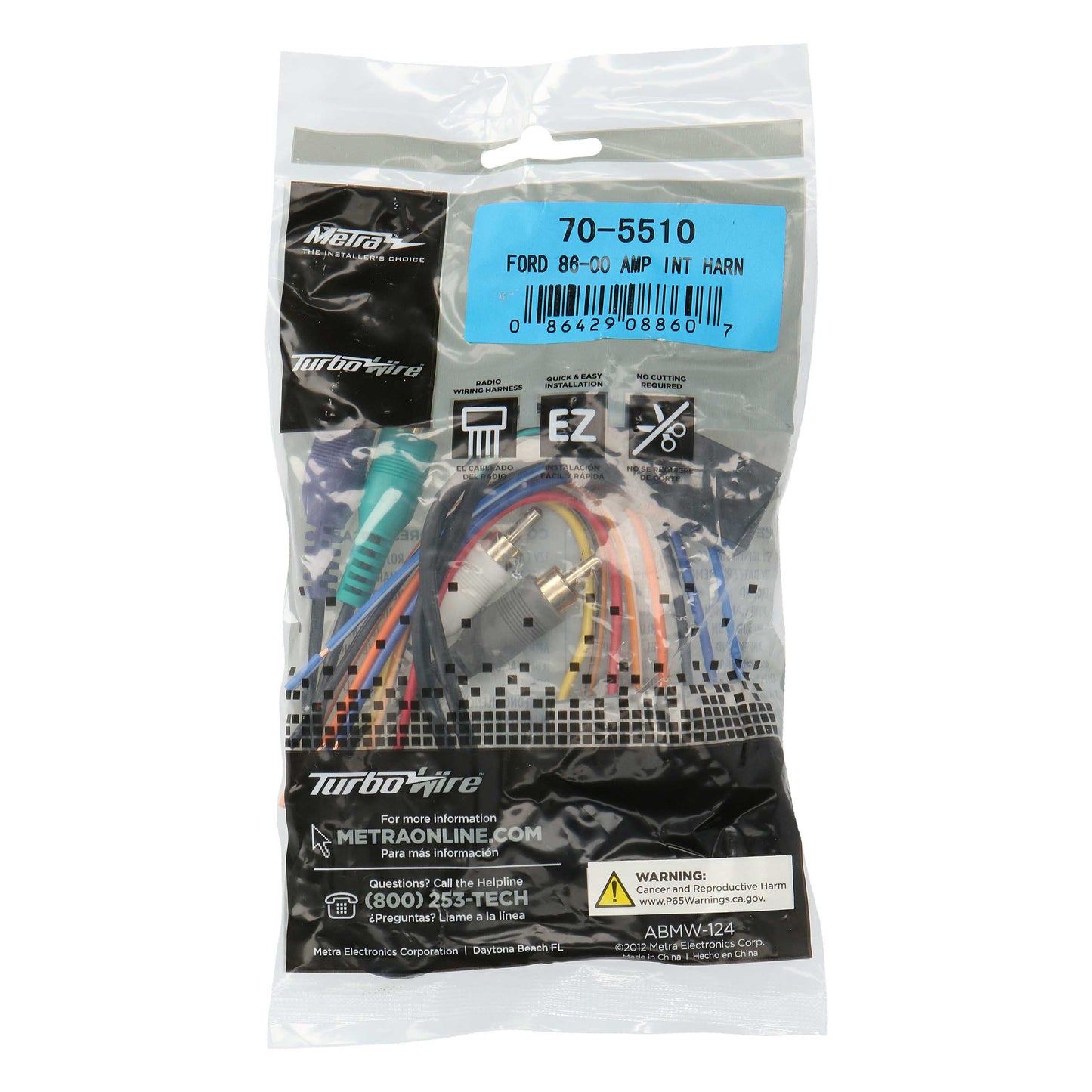 Metra 70-5510 Radio Wiring Harness for Select Ford Lincoln Mazda Mercury Nissan Vehicles