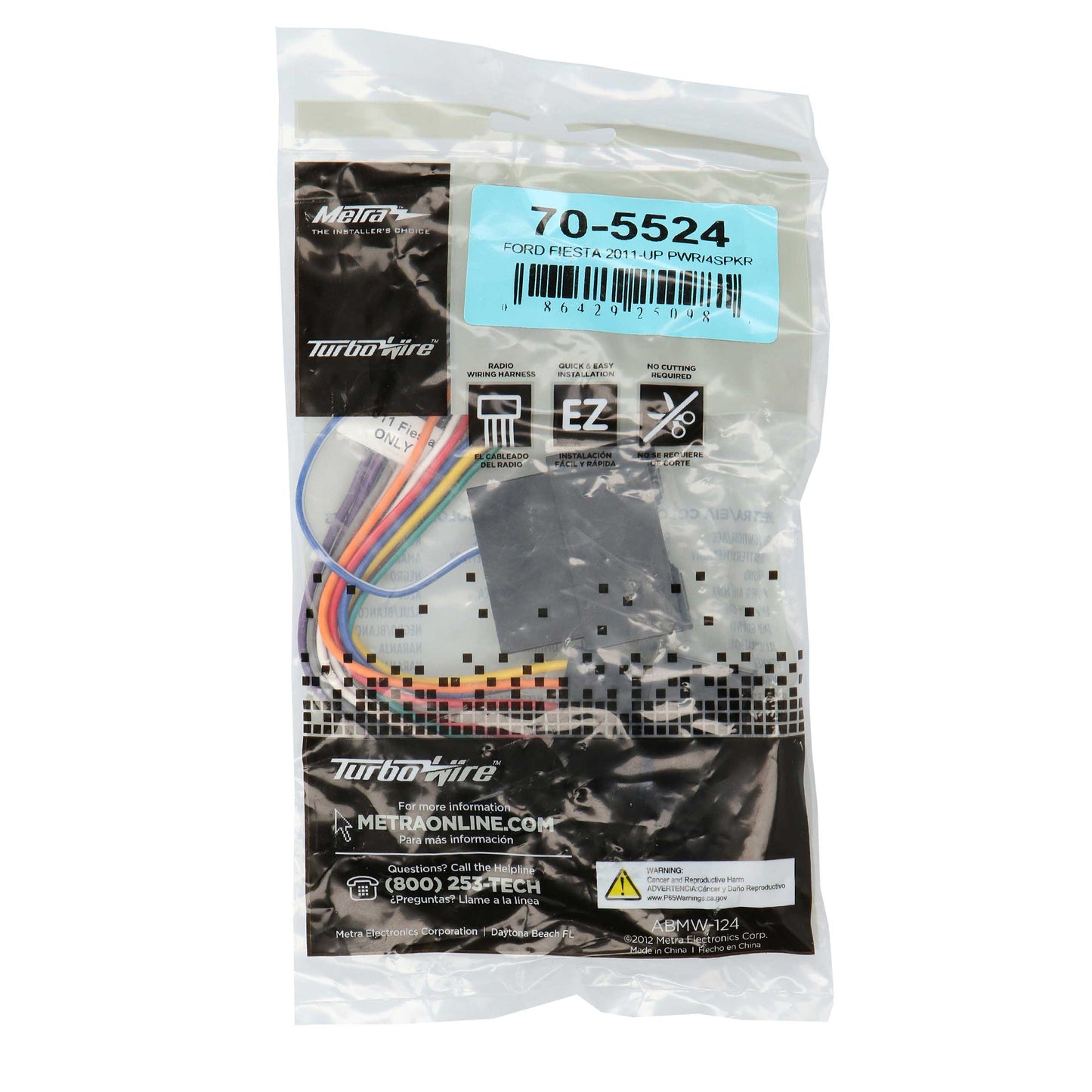 Metra 70-5524 Radio Wiring Harness for Ford Fiesta and Transit Vehicles