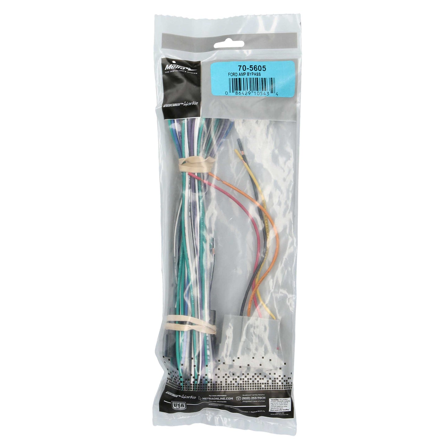 Metra 70-5605 Amp Bypass Harness for Ford Lincoln Mercury Nissan
