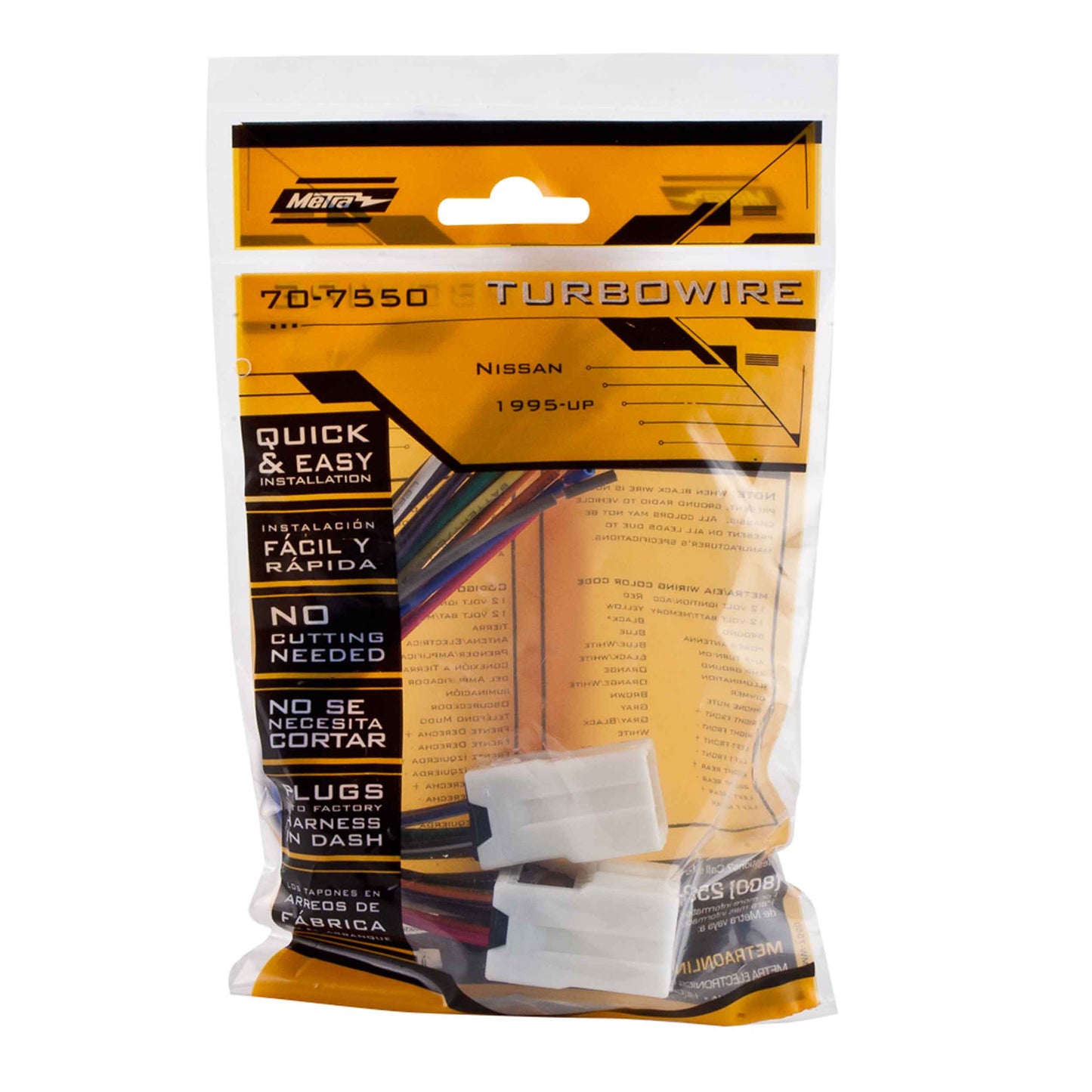 Metra 70-7550 Radio Replacement Wiring Harness Nissan/Infiniti 1995-2013