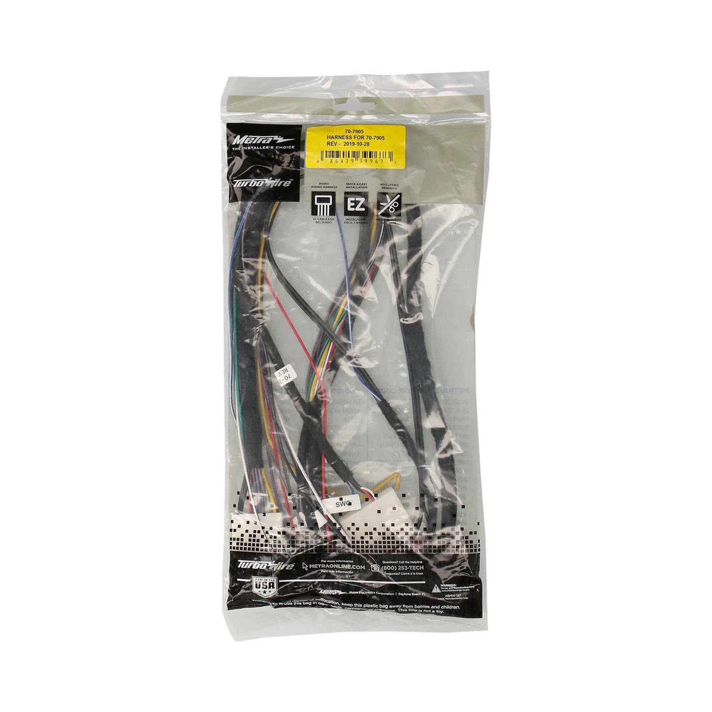 Metra 70-7905 Radio Wiring Harness for Mazda 2016-Up Applications