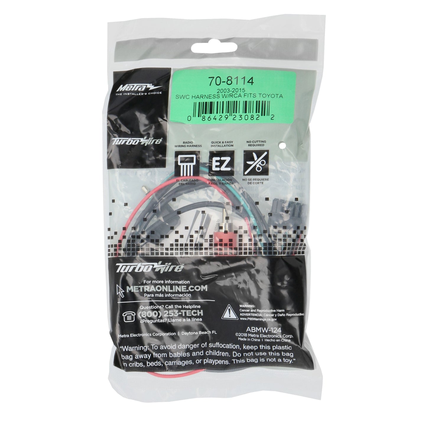 Metra 70-8114 SWC Add-On Harness for Select Toyota Lexus Scion Vehicles
