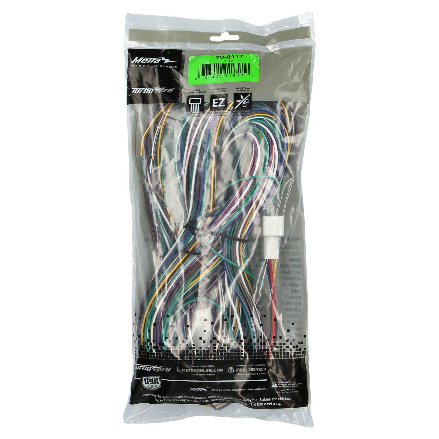 Metra 70-8117 Amp Bypass Harness for Select Toyota Vehicles
