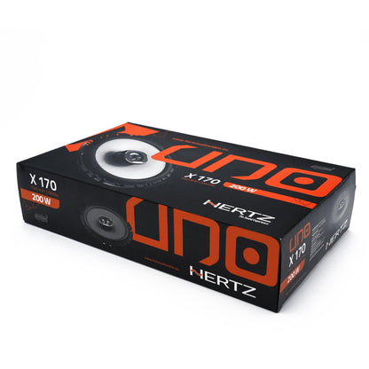 Hertz UNO Series X 170 6.75" 2-Way Coaxial Speakers (Pair) – 50W RMS
