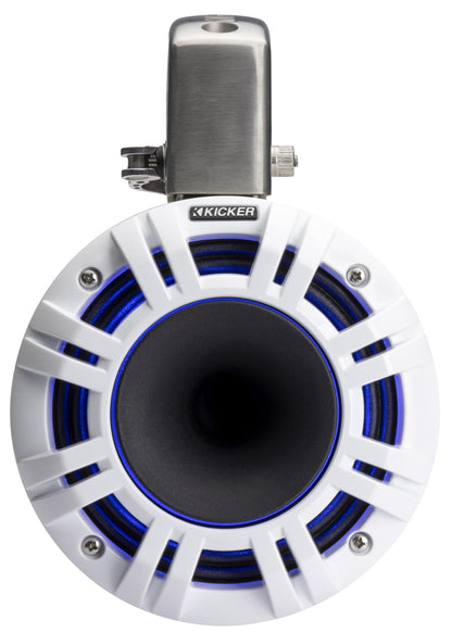 Kicker 51KMTCXL65W 6.5" RGB LED Horn Loaded Compression Driver Marine Tower Speakers