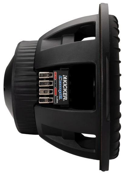 Kicker 51CWQ124 CompQ Q-Class 12" Subwoofer, Dual 4-Ohm Voice Coils