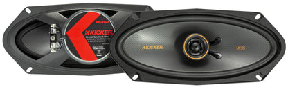 Kicker 51KSC41004 Coaxial Speaker System, 2-Way Design, Pair, 4" x 10"