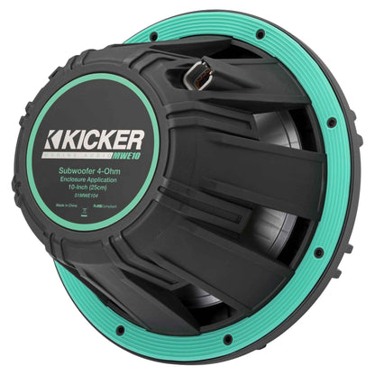 Kicker 51MWE104 - MWE 10-Inch Premium Marine Subwoofer (for sealed enclosures)