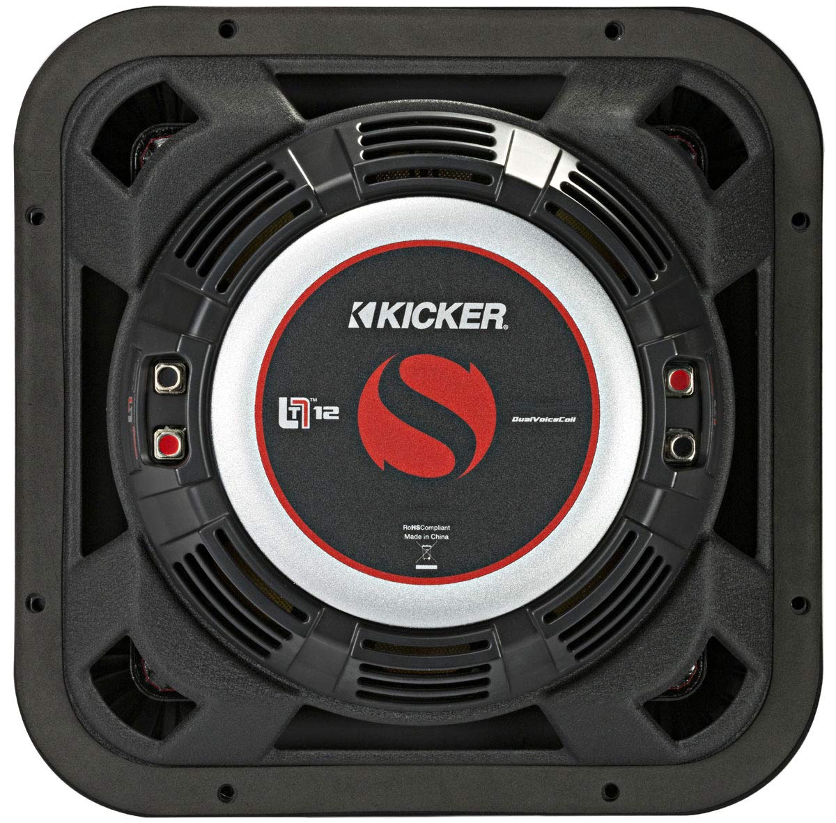 Kicker 46L7T122 L7T L7-Thin 12-Inch (30cm) Subwoofer, Dual Voice Coil, 2-Ohm