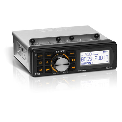 BOSS Elite BEHDIN98 Bluetooth 288W AM/FM Radio Receiver | Fits Harley 1998-2013
