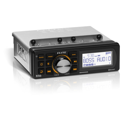 BOSS Elite BEHDIN98 Bluetooth 288W AM/FM Radio Receiver | Fits Harley 1998-2013