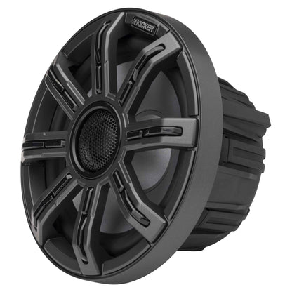 Kicker 51MSC84 - MSC 8-Inch Premium Marine 4-Ohm LED Coaxial System, Pair