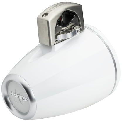 Kicker 51KMTCXL8 8" RGB LED Horn Loaded Compression Driver Marine Tower Speakers